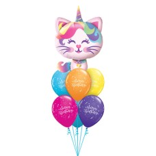 Caticorn Birthday Balloon Bouquet